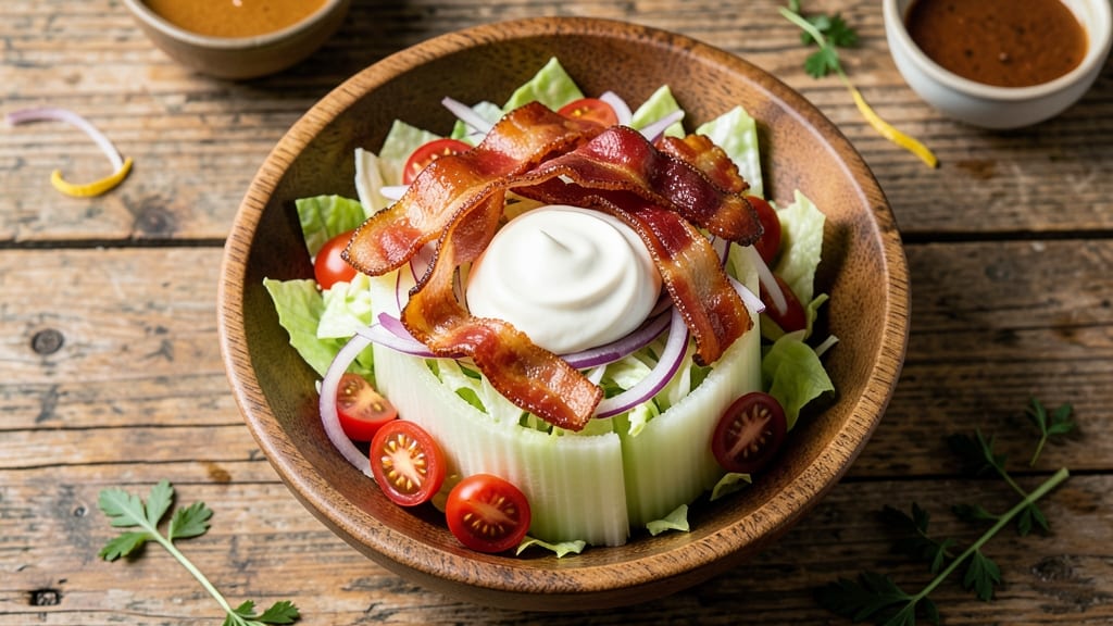 Brutus Salad Recipe: Celery Crowns Meet Smoky Bacon and Tangy Herb Cream Cheese