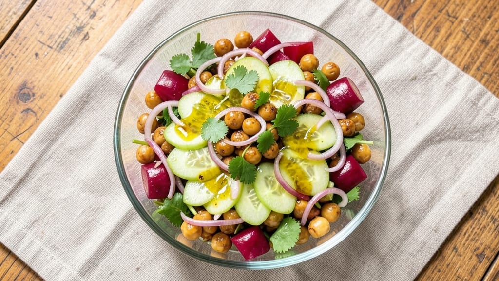 Bengali Salad Recipe: Tangy Mustard Oil and Crunchy Chickpea Magic