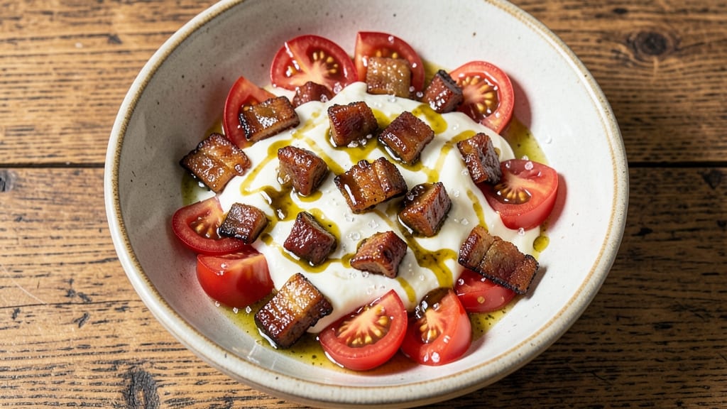Bacon Tomato Salad Dressing Recipe: Smoky Sweetness With Crispy Bacon Bits