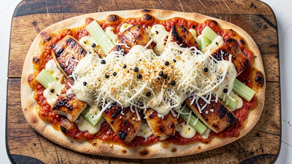 Bird Pizza Caesar Salad Recipe: Crispy Chicken, Parmesan, and Crunchy Celery Crowns
