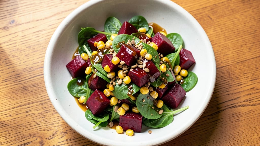 Beet and Corn Salad Recipe: Sweet Earthy Crunch With Creamy Citrus Dressing