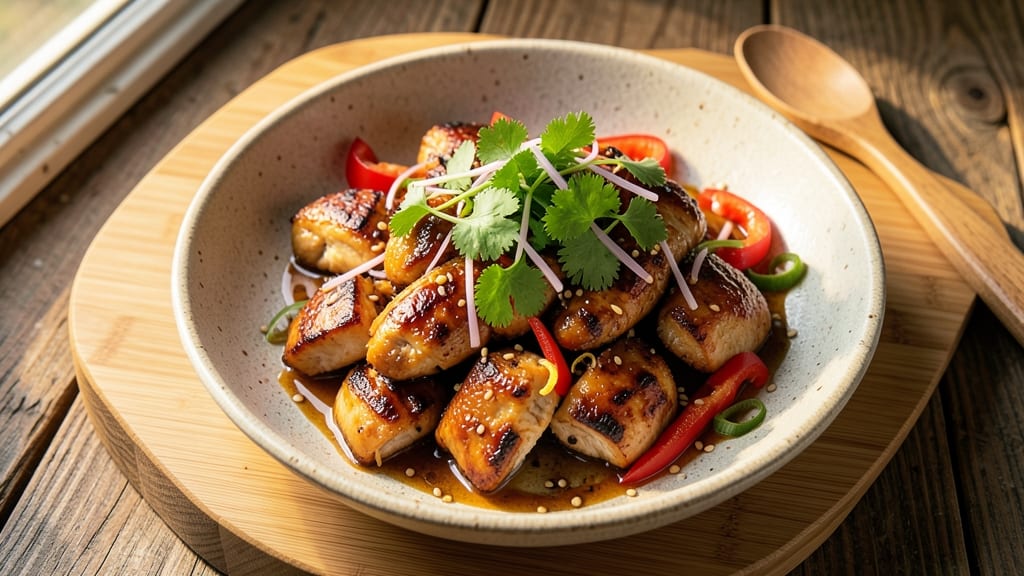 Asian Chicken Salad Wraps Recipe: Sesame-Ginger Chicken Meets Crunchy Veggie Bliss