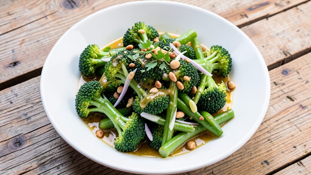 Broccoli and Green Bean Salad Recipe: Crisp-Tender Veggies With Zesty Lemon Dressing