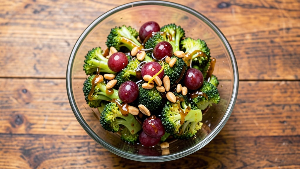 Broccoli Red Grape Salad Recipe: Sweet-Tart Crunch With Bright Balsamic Glaze
