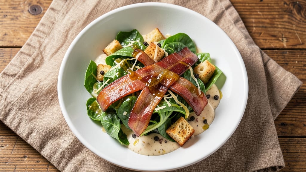 BLT Caesar Salad Recipe: Smoky Bacon, Crispy Croutons, and Creamy Herb Twist