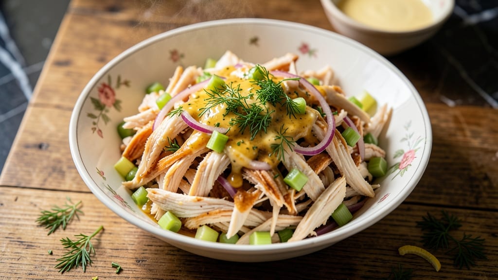 Ample Pantry Chicken Salad Recipe: No-Mayo Creaminess With Celery Crown Crunch